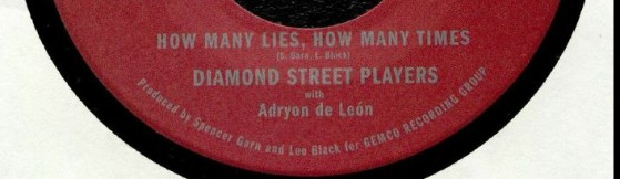 Diamond Street Players - How Many Lies, How Many Times (Gemco)